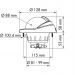 Plastimo Offshore 95 upotettava kompassi edestä luettava, musta