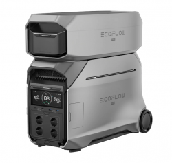 EcoFlow Delta Pro 3 varustettuna lisäakulla