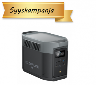 Ecoflow Delta 2 MAX kannettava 2048 Wh sähköasema 2400W invertterillä