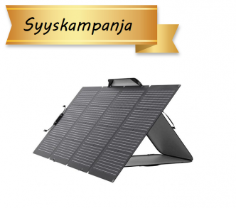 Ecoflow kaksipuolinen taiteltava aurinkopaneeli 220W